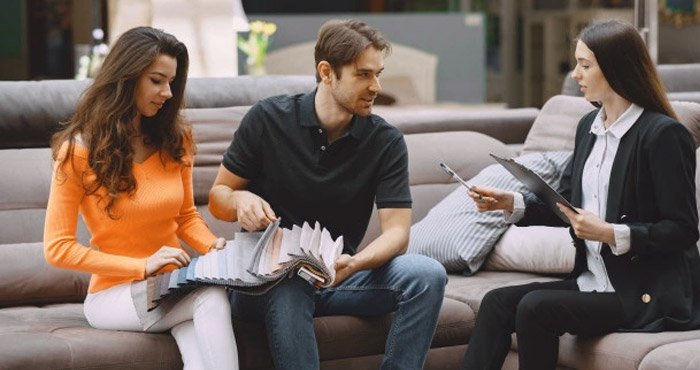 wybór tkanin do sofy